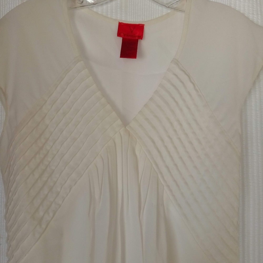 White silky blouse